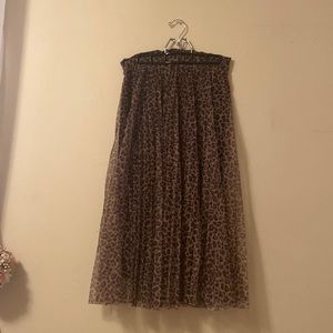Leopard print skirt